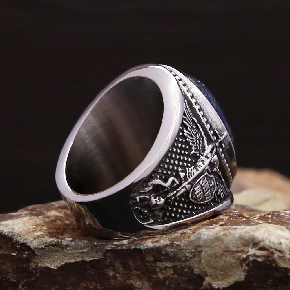 St Michael Angel Ring — 316L Steel