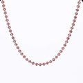 925 Sterling Silver 2mm Sparkling Diamond Chain Necklace for Women men 40cm - 60cm S925 Ball Beads Chain fit Pendant DIY Jewelry