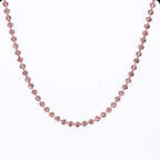 925 Sterling Silver 2mm Sparkling Diamond Chain Necklace for Women men 40cm - 60cm S925 Ball Beads Chain fit Pendant DIY Jewelry