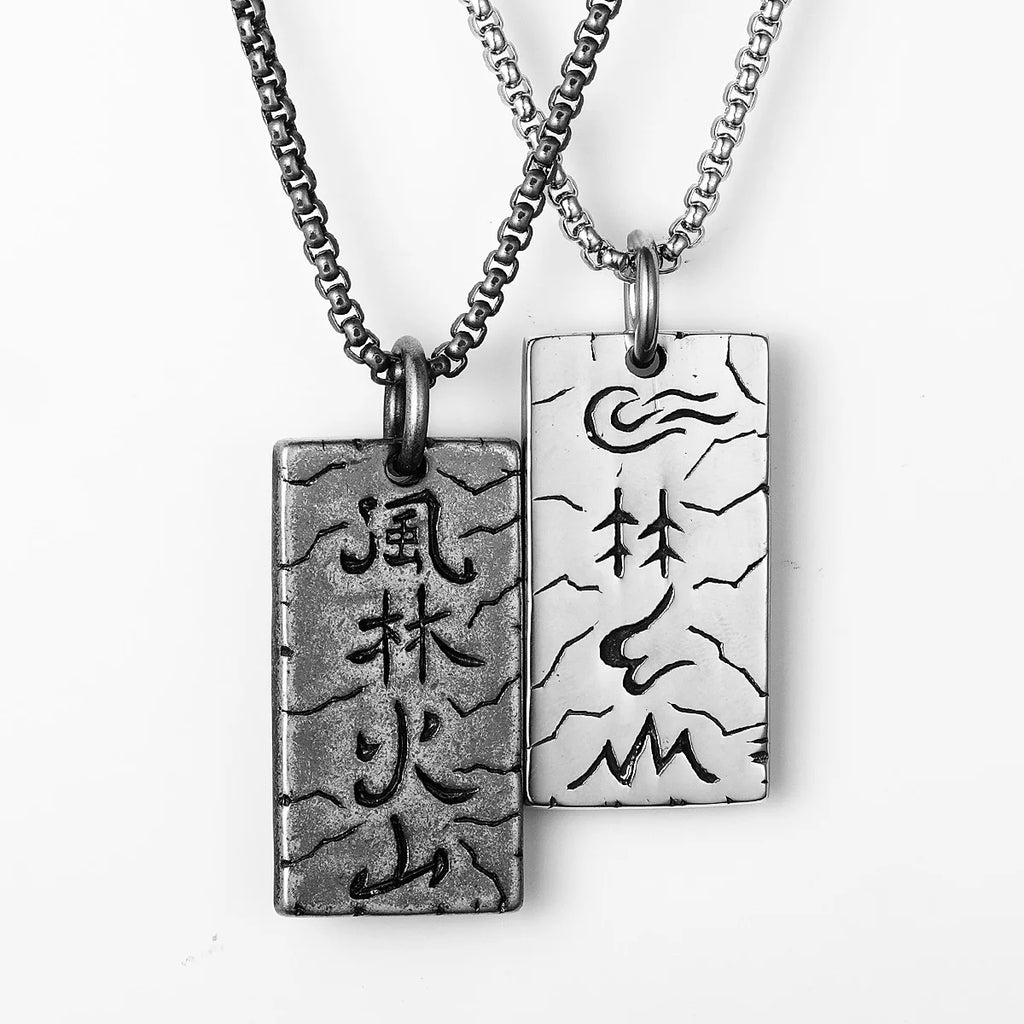 Art of War Furinkazan Pendant — Stainless Steel