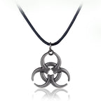 Necklace Trendy Men And Women INS Street Punk Hip-Hop JewelryNew Stainless Steel Biochemical Logo Pendant