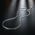 Hot 925 Sterling Silver Necklace 16-24 inches fine 2MM Box chain For man Women high quality Fashion party Jewelry Gifts