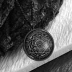 Stainless Steel Solomon Religious Seven Archangels Compass Pendant Necklace Men's Retro Lucky Amulet Jewelry