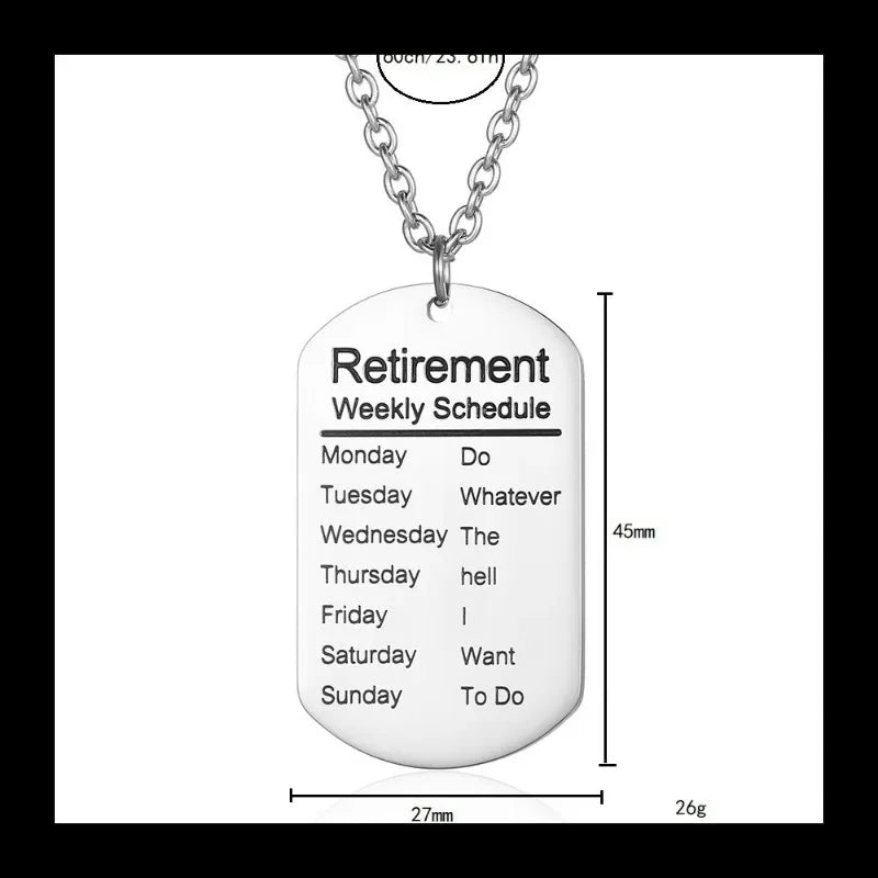 Military Brand Letter Pendant — Stainless