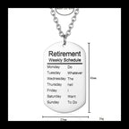 Military Brand Letter Pendant — Stainless