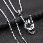 Skull Pendant Necklace — Gothic Statement