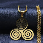 Viking Celtic Stainless Steel Pendant Necklace