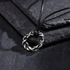 Thorns Braided Wreath Pendant Necklace
