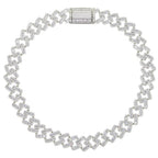 Iced Out Bling Miami Cuban Chain Necklace Gold Silver Color CZ Cubic Zirconia Link Men Women Hip Hop Jewelry