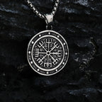 Vegvisir Norse Compass Pendant Necklace — Stainless Steel