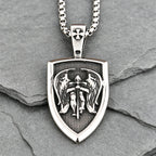 Stainless Steel St. Michael Archangel Pendant Necklace Men Vintage Warrior Knight Religious Jewelry Best Gift Dropshipping