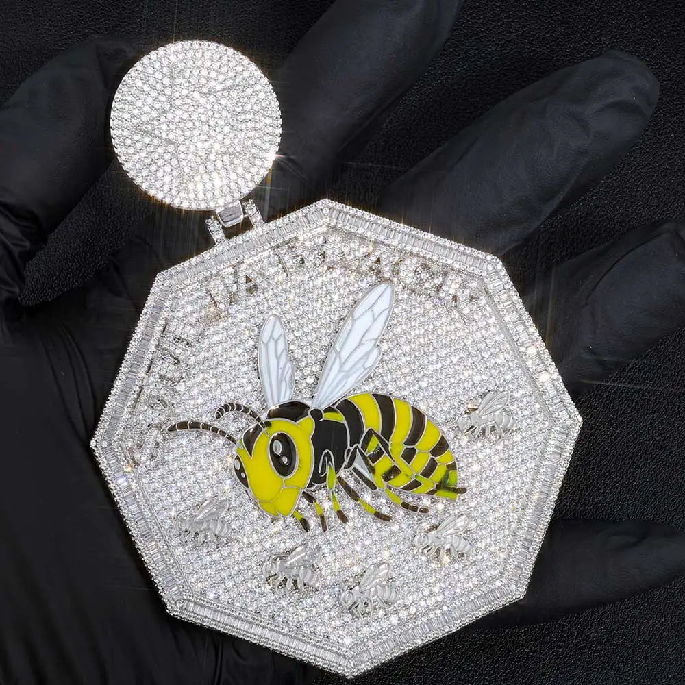 Statement Letter Pendant 80MM Octagon Colorful