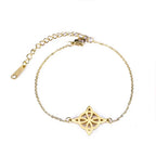 Lemegeton Charm Witch Celtic Knot Double Layer Bracelets Women Wicca Amulet Adjustable Chains Bracelet Stainless Steel