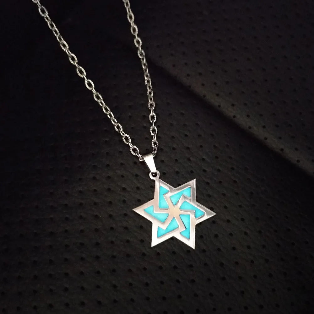 Luminous Heart Pendant Necklace — Stainless Steel