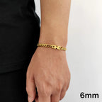 Black Cuban Chain Bracelet Stainless Steel Miami