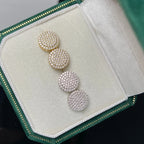 Full Moissanite D Color Round Women's Hip-hop Earrings 925 Silver Screw Ear Stud High Quality Fine Jewelry for Women men Gift
