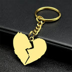 Heart Key Gold Pendant Broken Street Style Bag