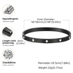 Iced Out CZ Bangle Bracelet 6mm — Stainless Steel