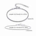 Vnox 2pcs/Set Cuban Figaro Rope Snake Chain Bracelet Set for Men Boys, Gold Black Silver Color Stainless Steel Wristband Jewelry