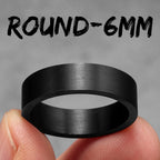 4mm 6mm 8mm 10mm Simple Round Stainless Steel Men Rings Punk Male Women Fashion Jewelry Creativity Gift