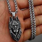 Neo-Gothic Skull Pendant Necklace — Stainless Steel