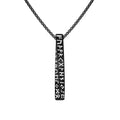 Viking Rune 3D Mobius Bar Pendant — Stainless Steel