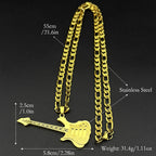 Guitar Steel Pendant Electric Heavy Metal Musical