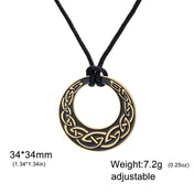 Viking Witch Knot Amulet Pendant Necklace — Rope Chain