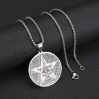 Witchcraft Pentagram Pendant Necklace — Stainless Steel