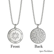 Key of Solomon Pentacle Necklace — Stainless Steel