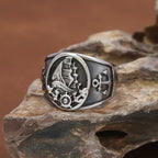 Pirate Compass Ring — Stainless Steel