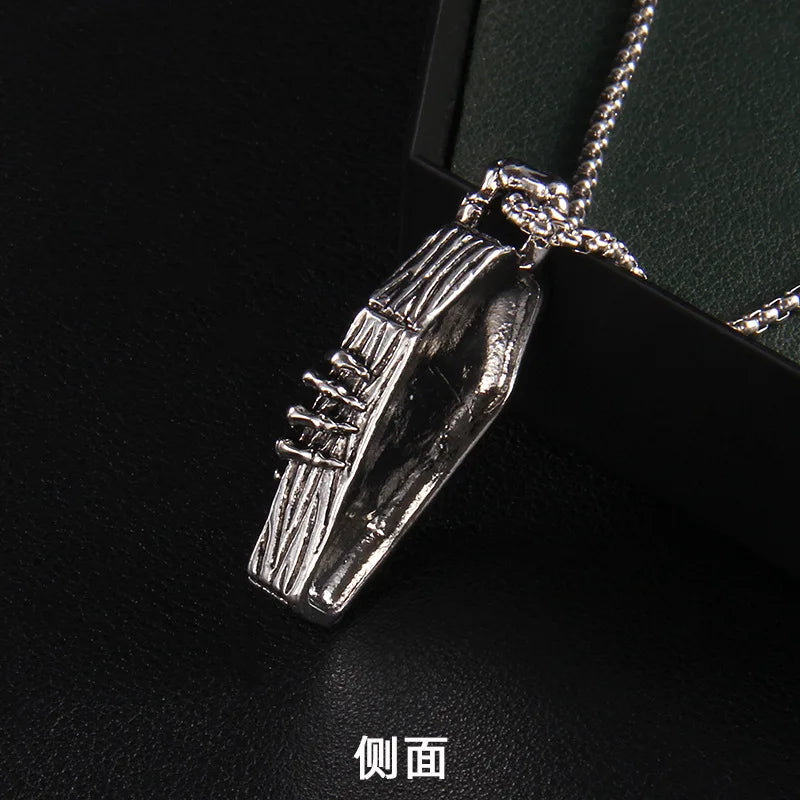 Ghost Steel Pendant Punk