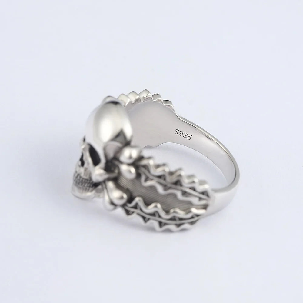Skull Bones Ring — 925 Silver
