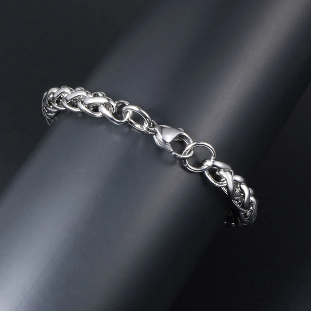 Classic Cuban Curb Link Bracelet — Stainless Steel