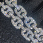 Iced Out Cuban Bracelet Stainless Steel Pig Nose