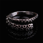 Cool Animal Octopus Rings Simple Punk Gothic Deep Sea Squid Octopus Fashion Jewelry Open Adjustable Antique Silver
