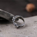 Double Skull Ghost Ring — Stainless Steel