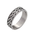 Viking Steel Ring Vintage Celtic Knot 316L Punk