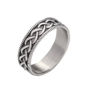 Viking Steel Ring Vintage Celtic Knot 316L Punk