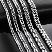 Polished Cuban Link Stainless Steel Chain 3MM
