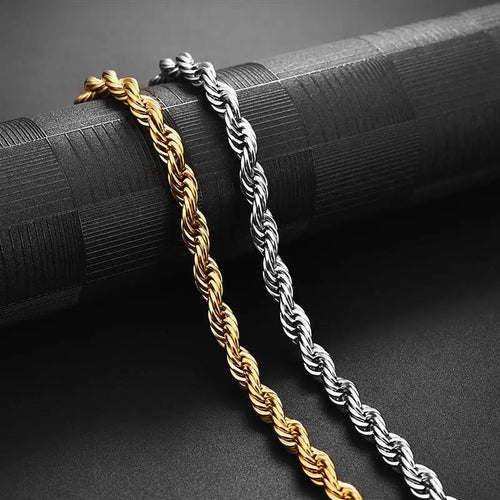 6MM Rope Gold Necklace