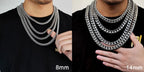 Stainless Steel Cuban Chain Necklace Miami