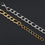 Gold Figaro Bracelet 316L Stainless Steel 5MM