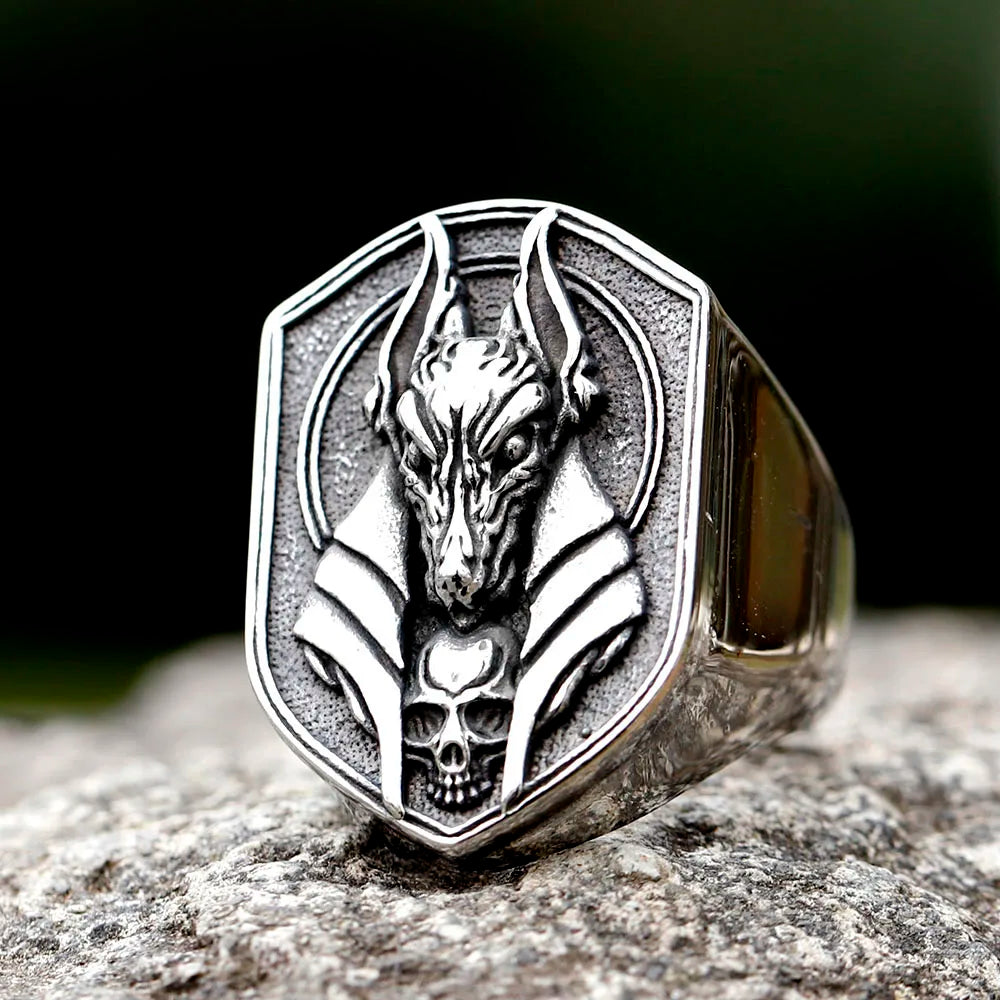 new Arrival Stainless Steel New Design Vintage Egyptian Anubis God Fashion Jewelry Biker Fashion Jewelry free shipping Gift