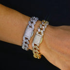 Iced Out Cuban Necklace Stainless Steel 15MM