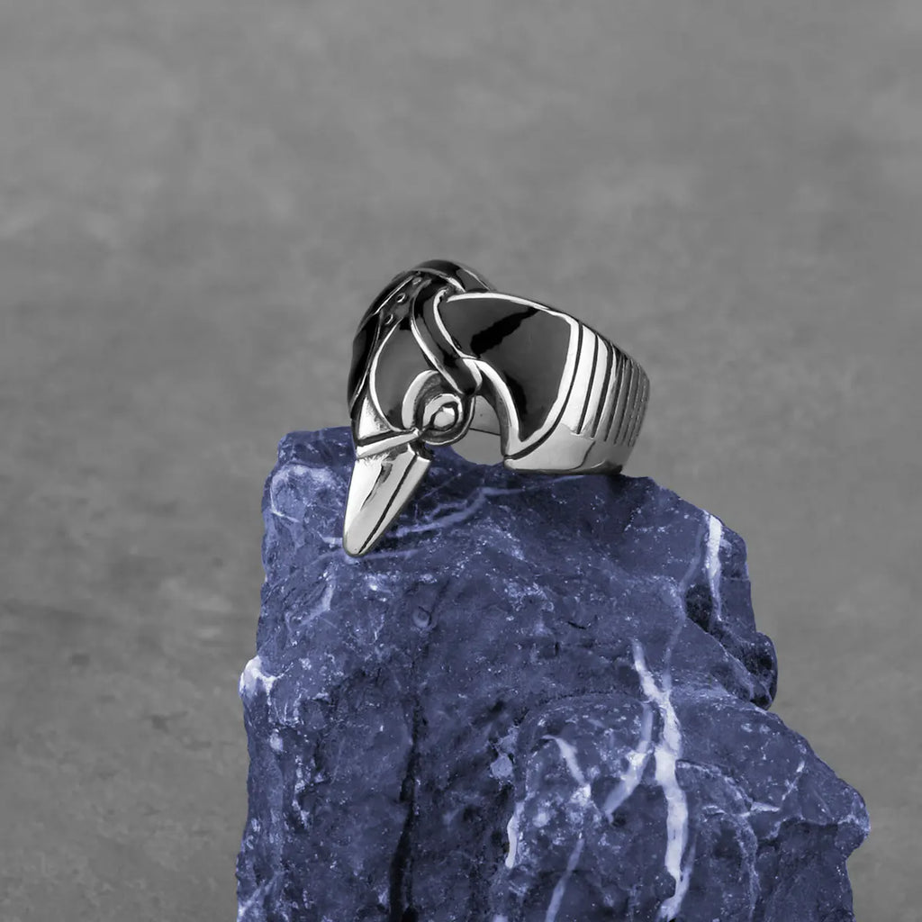 Nordic Viking Raven Pagan Amulet Ring — Stainless Steel