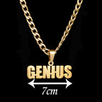 Atoztide Personalized 6mm NK Chain Customized Names Big Pendant Necklace Stainless Steel Thick Chain for Men Women Jewelry Gift