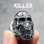 Various Skull Rings 316L Stainless Steel Men Skulls Ring Simple Skeleton Punk Rock Party for Rider Male Friend Jewelry Best Gift