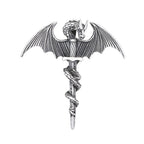 Fashion Flying Dragon Necklace Stainless Steel Punk Sword Pendant Necklace For Men Unique Amulet Jewelry Gift