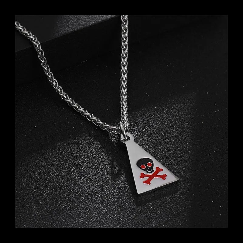 Triangular Geometric Pendant — Stainless